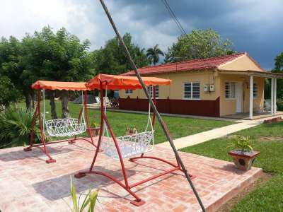 'Patio' Casas particulares are an alternative to hotels in Cuba.